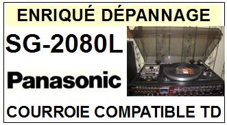PANASONIC SG2080L SG-2080L Courroie Compatible Tourne-disques