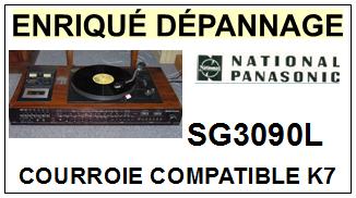 PANASONIC<BR> SG3090L SG-3090L courroie (flat belt) pour platine K7 <br><SMALL>sce+k7 2015-07</small>