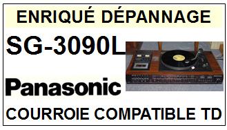 PANASONIC<br> SG3090L SG-3090L courroie (flat belt) pour tourne-disques <BR><small>sce+k7 2015-07</small>