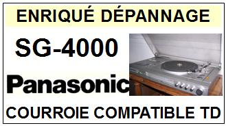 PANASONIC  SG4000  SG-4000  Courroie Compatible Tourne-disques
