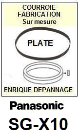 PANASONIC-SGX10 SG-X10-COURROIES-ET-KITS-COURROIES-COMPATIBLES