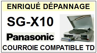 PANASONIC-SGX10 SG-X10-COURROIES-COMPATIBLES