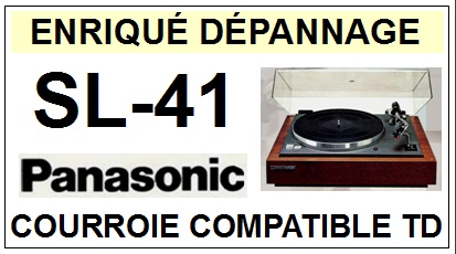 PANASONIC<br> SL41 SL-41 courroie (flat belt) pour tourne-disques<small> 2015-09</small>