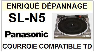 PANASONIC SLN5 SL-N5 Courroie Compatible Tourne-disques