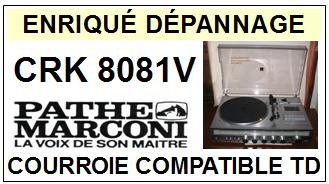 PATHE MARCONI-CRK8081V-COURROIES-COMPATIBLES
