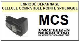 PATHE MARCONI MCS  <BR>Cellule diamant Sphrique (<B>cartridge</B>)<small> 2017-01</small>