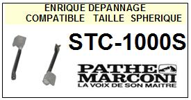 PATHE MARCONI-STC1000S STC-1000S-POINTES-DE-LECTURE-DIAMANTS-SAPHIRS-COMPATIBLES