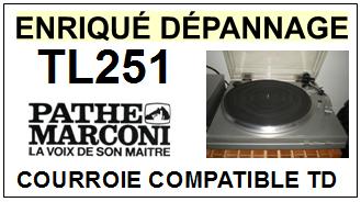 PATHE MARCONI-TL251-COURROIES-COMPATIBLES