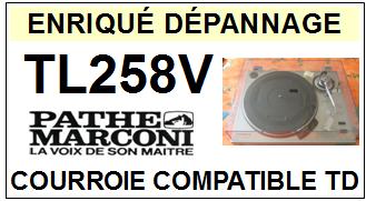 PATHE MARCONI<br> TL258V Courroie (flat belt) Tourne-disques<small> 2015-10</small>