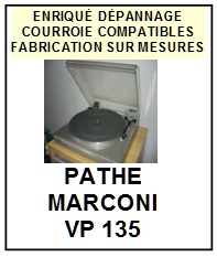 PATHE MARCONI-VP135-COURROIES-COMPATIBLES