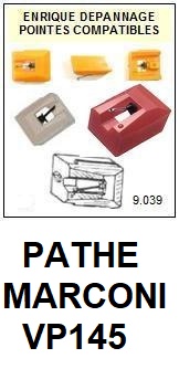 PATHE MARCONI-VP145-POINTES-DE-LECTURE-DIAMANTS-SAPHIRS-COMPATIBLES