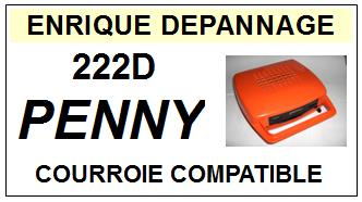 PENNY<br> 222D Courroie (round belt) Mange-disques<small>a 2015-09</small>