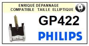 PHILIPS  GP422    Pointe de lecture compatible Diamant Elliptique