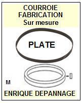 PHILIPS 209S <br>Courroie plate d\'entrainement tourne-disques (<b>flat belt</b>)<small> 2016-02</small>