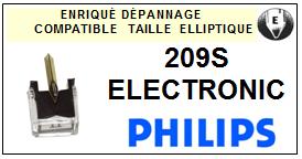 PHILIPS-209S ELECTRONIC-POINTES-DE-LECTURE-DIAMANTS-SAPHIRS-COMPATIBLES