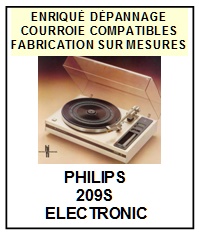 PHILIPS-209S ELECTRONIC-COURROIES-COMPATIBLES