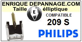 PHILIPS-209S-POINTES-DE-LECTURE-DIAMANTS-SAPHIRS-COMPATIBLES