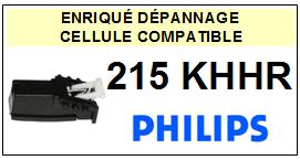 PHILIPS 215KHHR 215-KH HR Cellule avec diamant Sphrique <BR><small>a 2014-01</small>