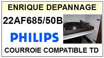 PHILIPS<br> 22AF685/50B  Courroie (flat belt) pour Tourne-disques <BR><small>a 2015-01</small>