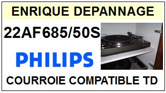 PHILIPS 22AF685/50S  Courroie Tourne-disques <BR><small>a 2014-09</small>