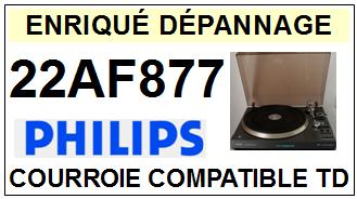 PHILIPS<br> 22AF877 courroie (square belt) pour tourne-disques <BR><small>a 2015-02</small>