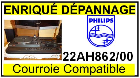 PHILIPS  22AH862/00   Courroie compatible TOURNE-DISQUES PHILIPS