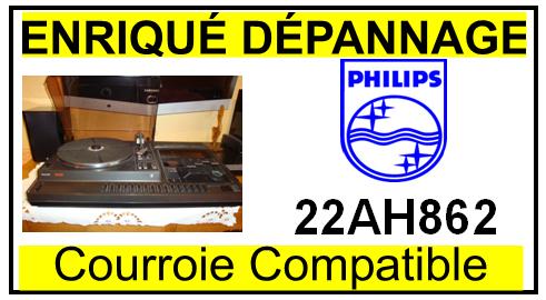 PHILIPS  22AH862   Courroie compatible TOURNE-DISQUES PHILIPS