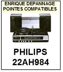 PHILIPS-22AH984-POINTES-DE-LECTURE-DIAMANTS-SAPHIRS-COMPATIBLES