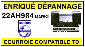 PHILIPS 22AH984MARKII Courroie compatible tourne-disques