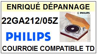 PHILIPS-22GA212/05Z-COURROIES-COMPATIBLES