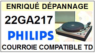 PHILIPS  22GA217    Courroie Compatible Tourne-disques