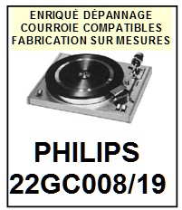 PHILIPS-22GC008/19-COURROIES-COMPATIBLES