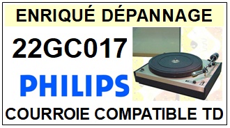 PHILIPS-22GC017-COURROIES-COMPATIBLES