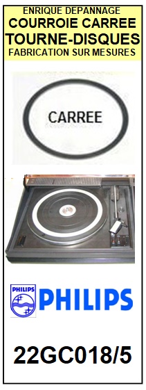 PHILIPS  22GC018/55    Courroie Compatible Tourne-disques