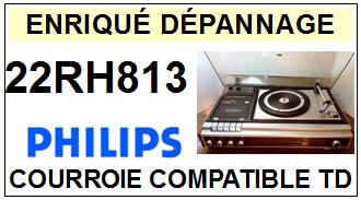 PHILIPS 22RH813  Courroie Tourne-disques <small>13-11</small>