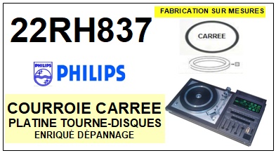 PHILIPS-22RH837-COURROIES-COMPATIBLES