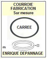 PHILIPS 22RH852  <BR>courroie d'entrainement tourne-disques (<b>square belt</b>)<small> 2016-04</small>