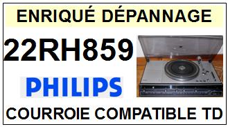 PHILIPS 22RH859  Courroie Tourne-disques <BR><small>a 2014-09</small>