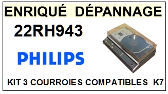 PHILIPS-22RH943-COURROIES-COMPATIBLES
