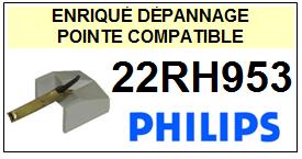 PHILIPS-22RH953.  (2MONTAGE)-POINTES-DE-LECTURE-DIAMANTS-SAPHIRS-COMPATIBLES