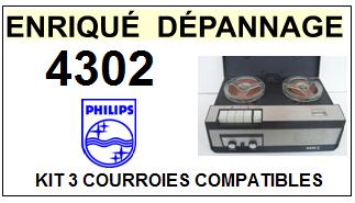 PHILIPS-4302-COURROIES-COMPATIBLES