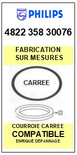 FICHE-DE-VENTE-COURROIES-COMPATIBLES-PHILIPS-482235830076 4822-358-30076