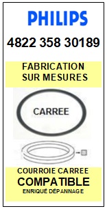 FICHE-DE-VENTE-COURROIES-COMPATIBLES-PHILIPS-482235830189 4822-358-30189