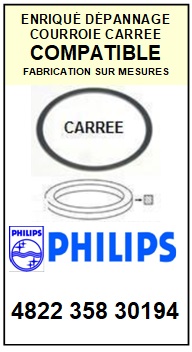 PHILIPS<br> 482235830194 4822-358-30194 courroie (square belt) rfrence philips