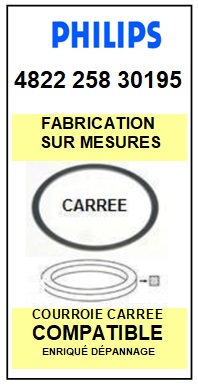 FICHE-DE-VENTE-COURROIES-COMPATIBLES-PHILIPS-482235830195 4822-358-30195