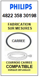 FICHE-DE-VENTE-COURROIES-COMPATIBLES-PHILIPS-482235830198 4822-358-30198