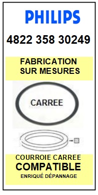 FICHE-DE-VENTE-COURROIES-COMPATIBLES-PHILIPS-482235830249 4822 358 30249