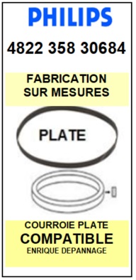 FICHE-DE-VENTE-COURROIES-COMPATIBLES-PHILIPS-482235830684 4822 358 30684