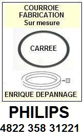 FICHE-DE-VENTE-COURROIES-COMPATIBLES-PHILIPS-482235831221 4822 358 31221