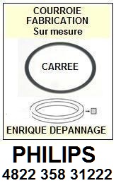 FICHE-DE-VENTE-COURROIES-COMPATIBLES-PHILIPS-482235831222 4822 358 31222